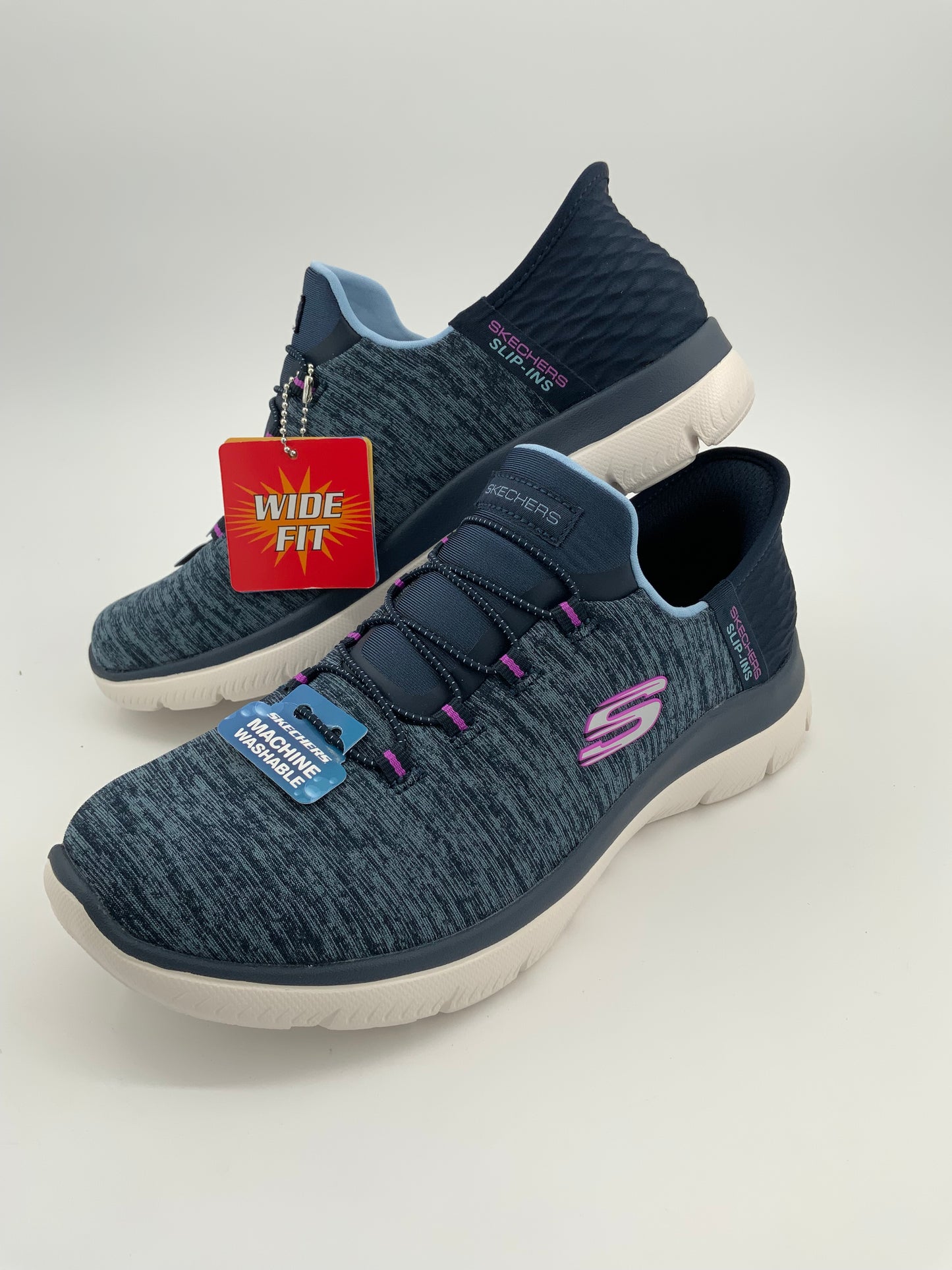 Skechers Sport Slip-In: Summits-Dazzling Haze Navy Purple Fabric