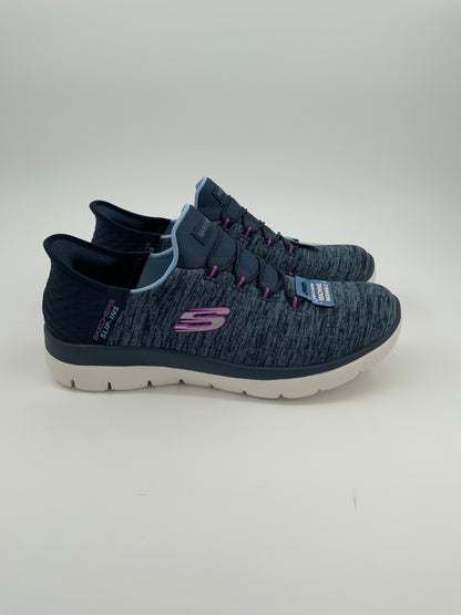 Skechers Sport Slip-In: Summits-Dazzling Haze Navy Purple Fabric