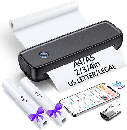 US Letter/Legal A4/A5/2/3/4in Thermal Printer