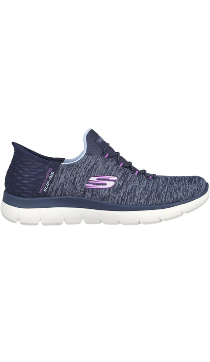 Skechers Sport Slip-In: Summits-Dazzling Haze Navy Purple Fabric