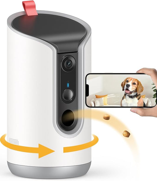 2K Pet Camera Treat Dispenser