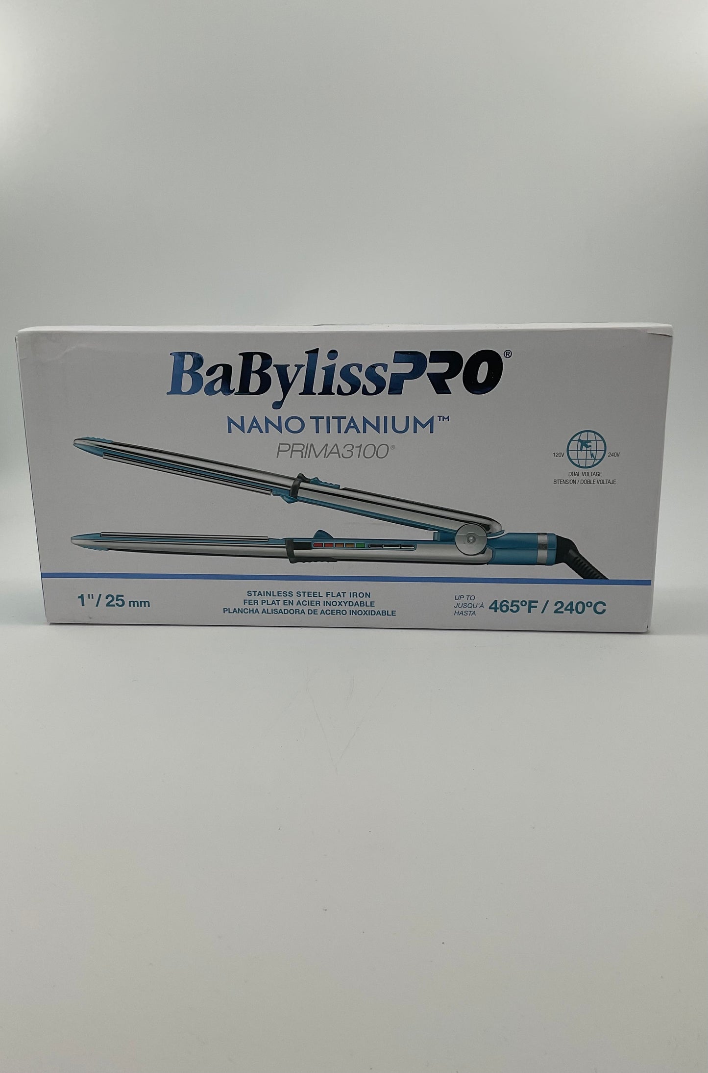 BaBylissPRO Nano titanium Prima3100 1”/25mm Flat Iron